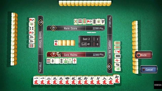 Yakuza 0 mahjong - 13 Han Yakuman смотреть онлайн