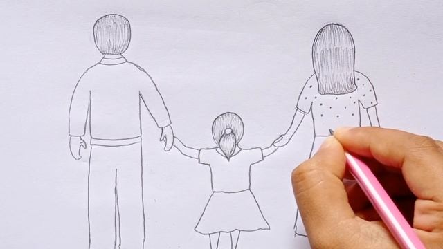 Family Backside poster drawing смотреть онлайн