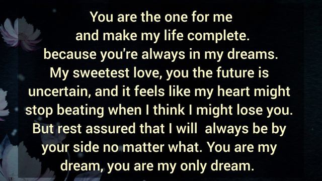 I can't imagine life without you. You're perfect in my life, I can't stop thinking about you. 👩❤️ смотреть онлайн