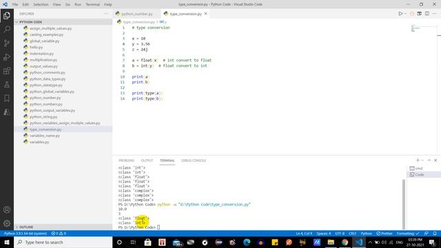 Python Type Conversion #12 #LingarajTechhub