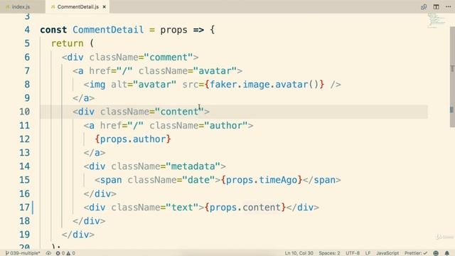 Passing Props Solutions [3.12] Modern React with Redux смотреть онлайн