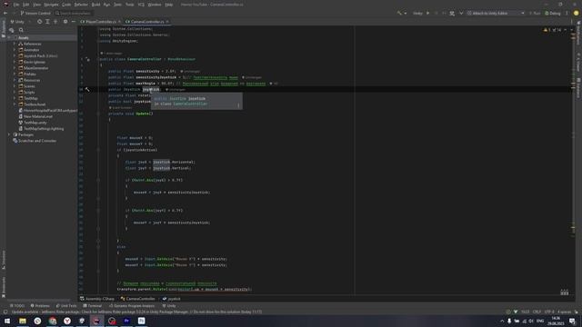 Управление для телефона(joystick) Unity: Создание Horror Игры (часть 2) смотреть онлайн