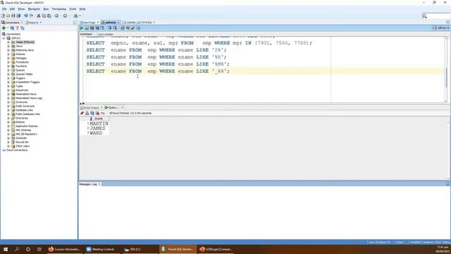 SQL Oracle Lesson 1 to 3