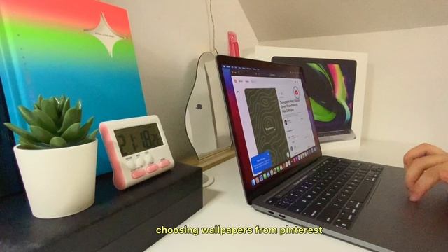 macbook pro m1 2020 13” unboxing ? | setting up magic mouse and airpods pro ??