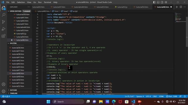 Operators in JavaScript | How to use operators in JavaScript | Arithmetic Operator in JavaScript