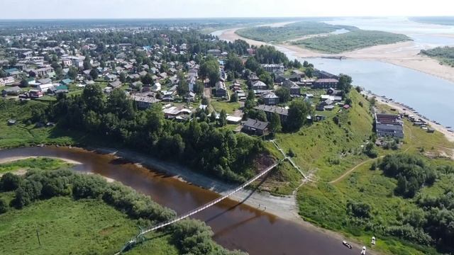 Двина и Верхняя Тойма 21.07.2022 Полёт на квадрокоптере.#коптер #верхняятойма #севернаядвина