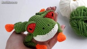 Амигуруми: схема Лягушка Квоки. Игрушки вязаные крючком - Free crochet patterns.