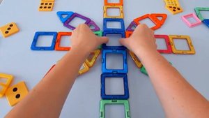 Как сделать из МАГНИТНОГО КОНСТРУКТОРА Разноцветный шар