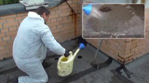 Жидкая резина, жидкая кровля ремонт под водой!