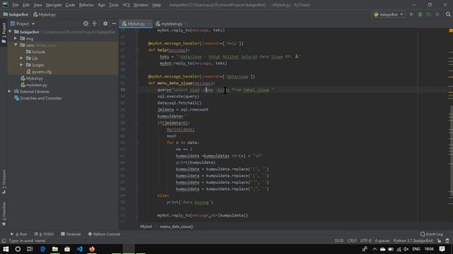 Penjelasan code program pembuatan bot telegram menggunakan python смотреть онлайн