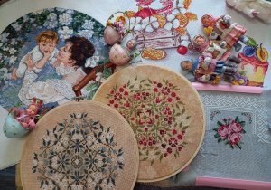 Вышивка. 9 готовых работ, новые процессы и ватные игрушки. Обо всем - 2.