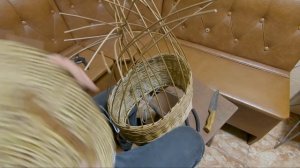 ПОДГОНКА ПЛЕТЕНОГО ДОНЫШКА К КОРЗИНЕ #лозоплетение