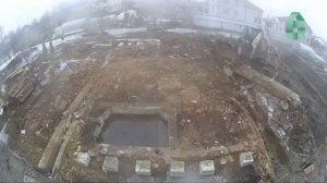 Демонтаж ленточного фундамента за 2 мин (таймлапс)