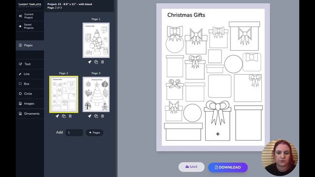 Designer December Day 3 - Christmas Gifts and Trees!  Create a cute gift list