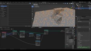 Blender Geometry nodes snow (Снег на поверхности)