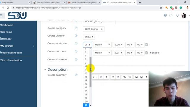 Moodle: как зайти на платформу и создать новый курс смотреть онлайн