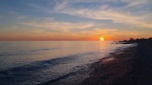 Абхазия. Гудаута. Закат. Чёрное море. Релакс ?