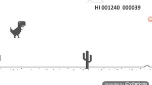 Dino T-Rex динозаврик без интернета набираем 1000 очков