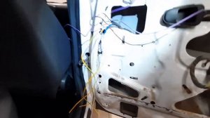 Daewoo Nexia n150 Восстановление проводки в жгуте задней правой двери.
