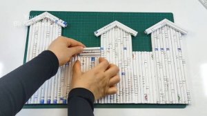 Give a Second Life to Waste Paper  - Row House - Key Hanger DIY - Wall hanging craft ideas