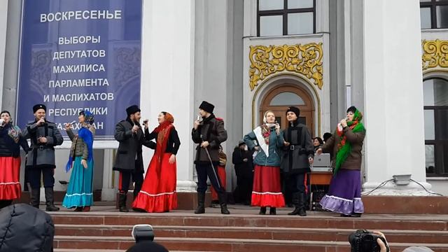 Караганда. Казачья Вольница. Масленица 13.03.2016 (01) смотреть онлайн