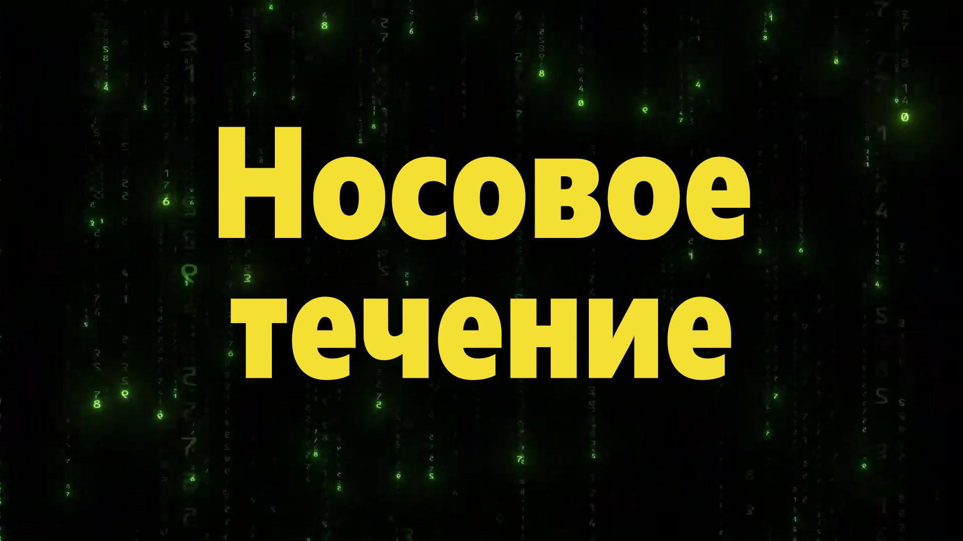 Носовое течение