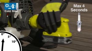 Как запустить бензиновый кусторез RBC254SBSO с помощью  Ryobi EasyStart™