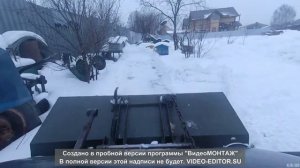 Квадроцикл Partizan ,ковш для уборки снега.