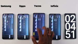 Tecno Pova 3 vs Infinix Note 12 vs Oppo a57 vs Samsung Galaxy F13 Battery Drain Test 100% - 0%