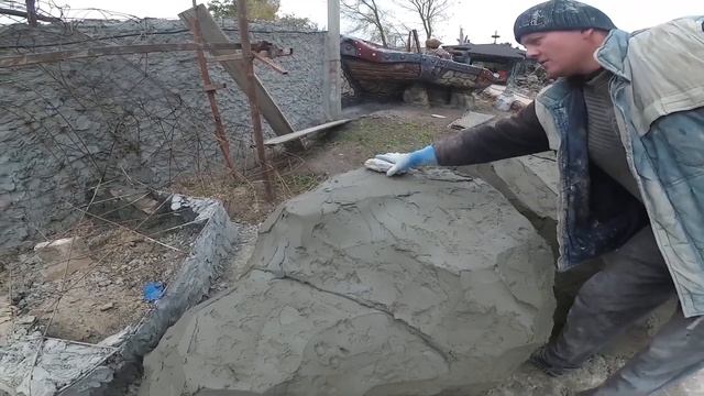 Оформление забора и дорожки . декоративный камень. декоративное дерево из бетона .сказочные бордюр смотреть онлайн