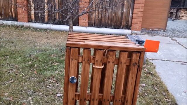 Ящик для мусора при помешочном вывозе. смотреть онлайн