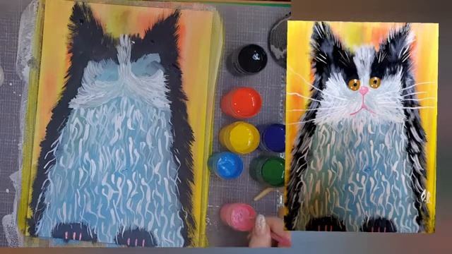 Мастер-класс по рисованию "КОТЕНОК". Правополушарное рисование.