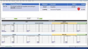 T-Accounts and Journal Entry Practice | Transaction Worksheet | Double Entry System Part 4