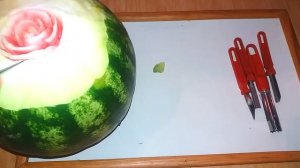 Как сделать Розу из арбуза. Diy.  Карвинг