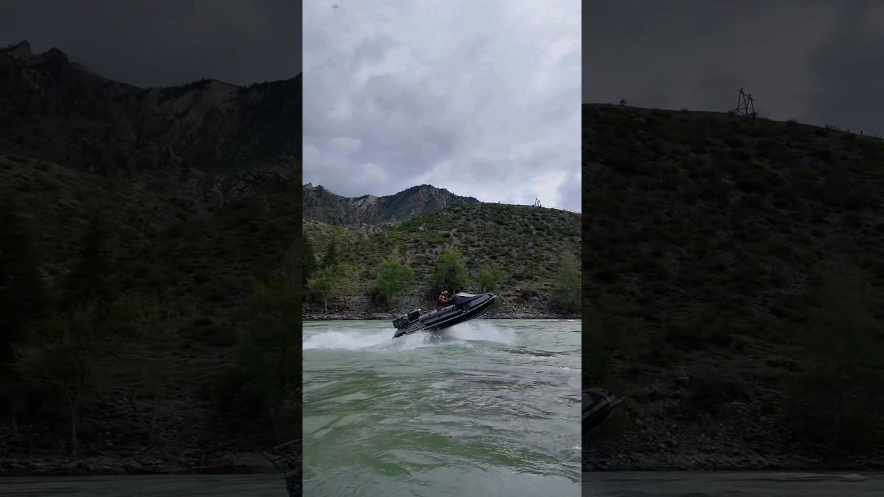 Алтай. Река Катунь. Водометная лодка SOLAR 500 CARAVAN + TOHATSU 50 смотреть онлайн