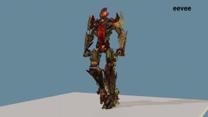 bionicles makuta 3d model showcase