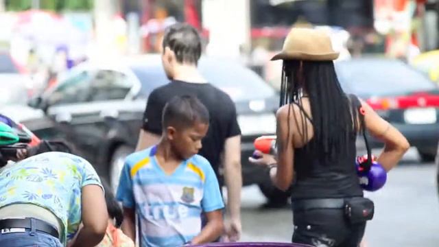 Сонгкран в Паттайе Songkran water festival in Pattaya