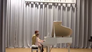 Фортепианный ансамбль Поповцева Ева и Ушкова Е С  Э Ромберг Тихо, как при восходе солнца