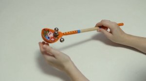 Русский народный музыкальный инструмент "Ложка на длинной ручке", ТМ "Мастерская Сереброва"