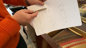 Заколотки для вирбелей фортепиано