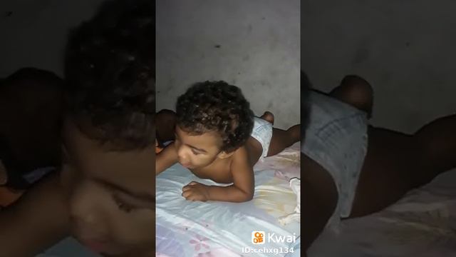 meu filho  ISMAEL ficando sabido 😲😍😍