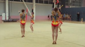 Художественная гимнастика Первенство Кстово выступление МС Кстово 2000г.р.