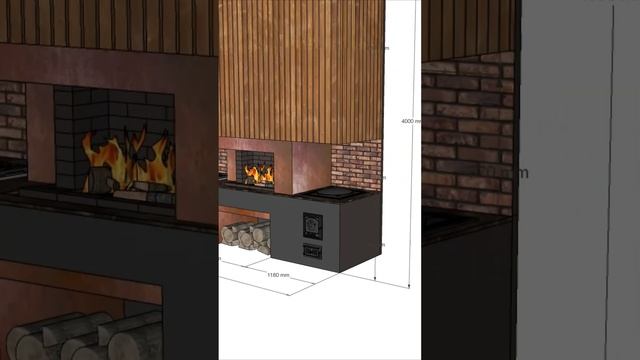 Барбекю комплекс «21век» #sketchup #bbq #loft #style смотреть онлайн