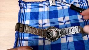 Как поменять батарейку на часах CASIO EDIFICE