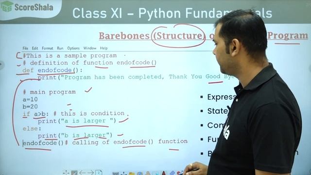 Class 11 Informatics Practices Chapter 3: Barebones of Python Program | Fundamentals of python
