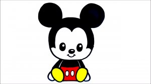 Как нарисовать Микки Мауса. Рисунки для детей