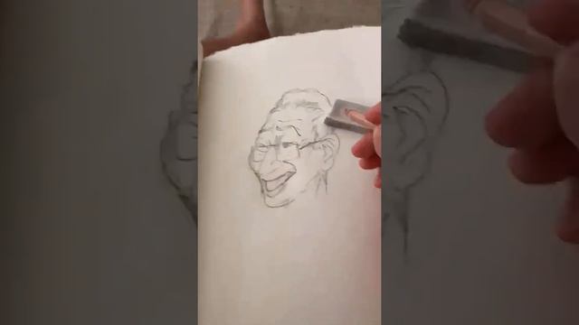 First attempt at a Jeff Goldblum caricature (Speed Draw)