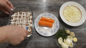 Салат "МИМОЗА"ПО ГОСТу  СССР!!!НЕЖНЫЙ ТАЕТ ВО РТУ!!!!!!!!!