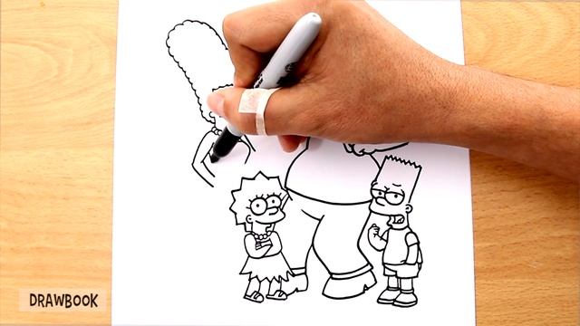 How to draw THE SIMPSONS (All Characters of The Simpson Family) смотреть онлайн