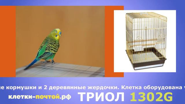 Клетка для попугаев Триол 1302G смотреть онлайн